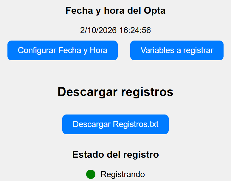 Adquisición de datos servidor1